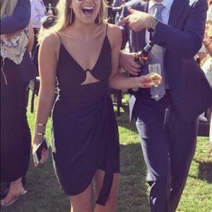 *As new* charcoal Zimmerman mini dress with cutout